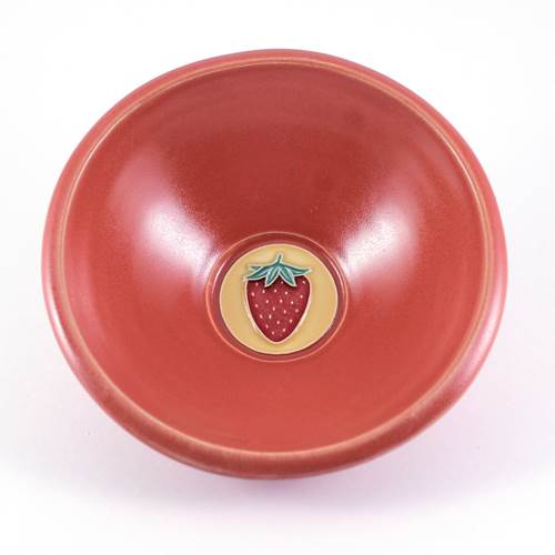 Red Bowl With Strawberry