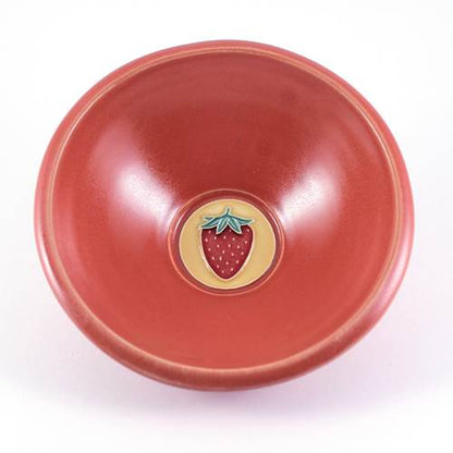 Red Bowl With Strawberry