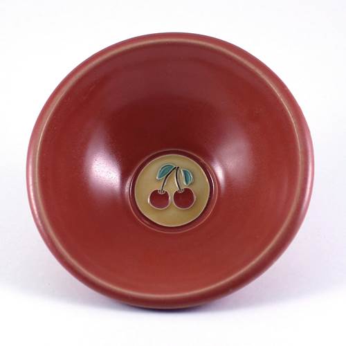 Red Bowl With Cherry