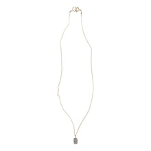 Load image into Gallery viewer, Pave Diamond Dog Tag Necklace