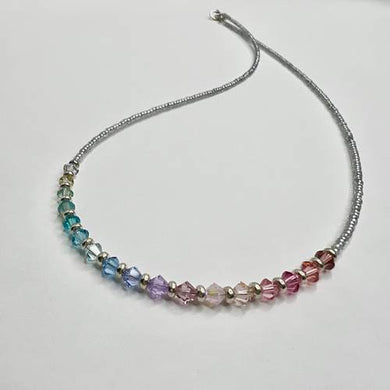 Pastel Crystal Gradient Necklace