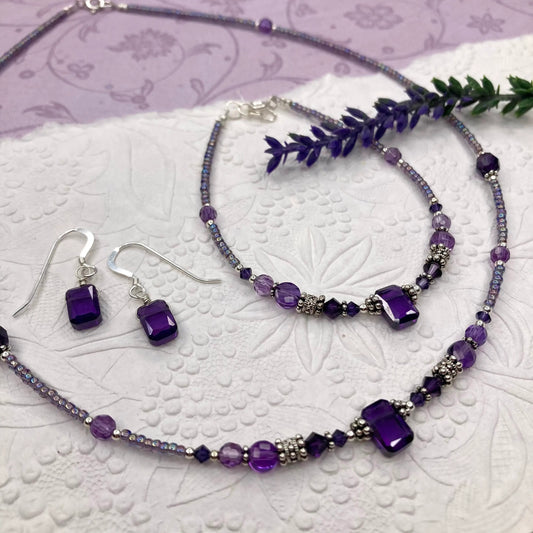 Lavender Jewelry Set