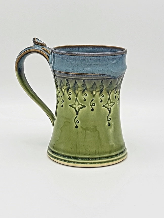 Green Patterned Mug