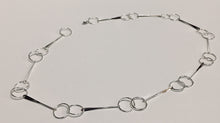 Load image into Gallery viewer, Necklace Sterling Silver Circle Bar Links