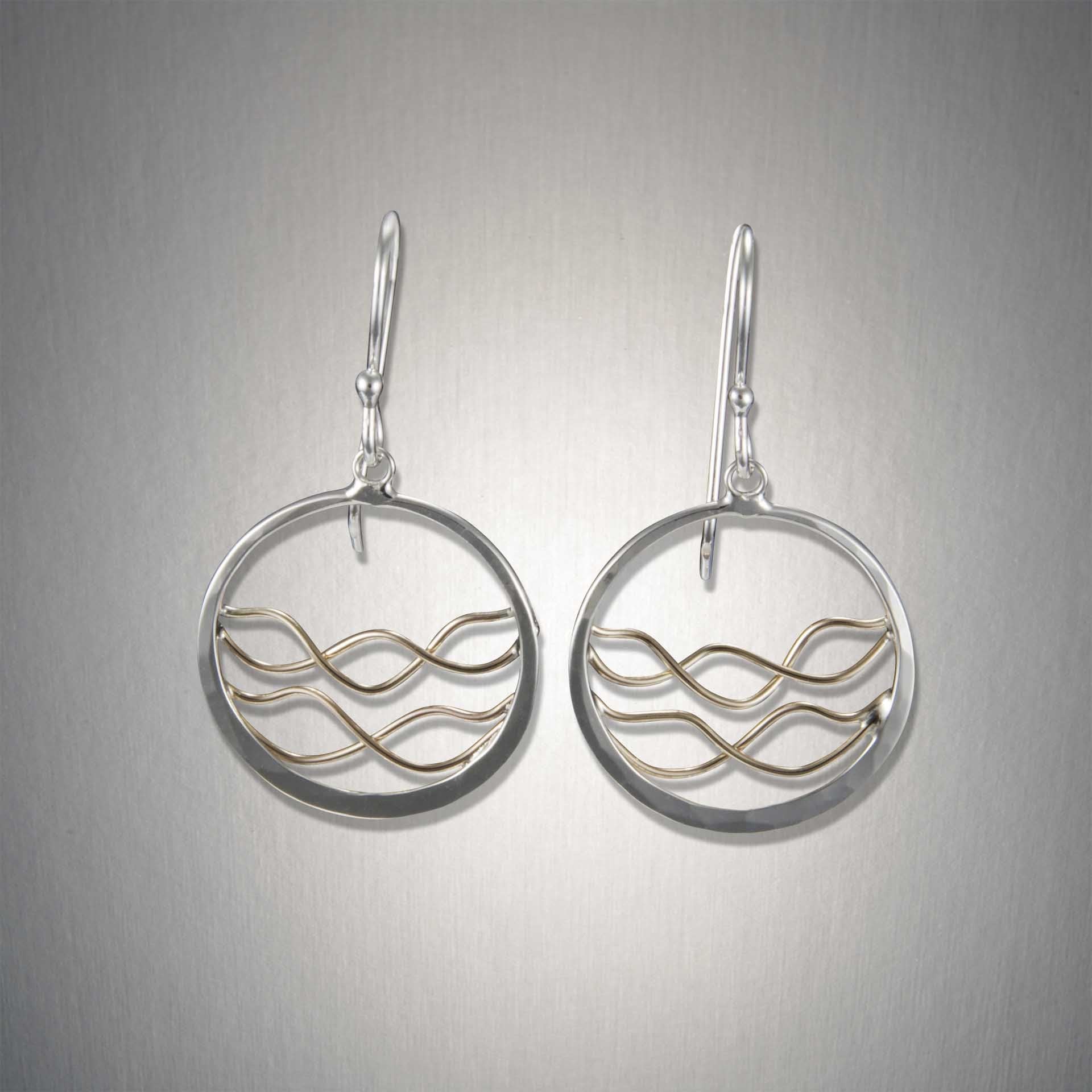 Earth's Tides - Mixed Metal Earrings