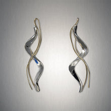 Load image into Gallery viewer, Minimalist Threader - Tango - Mixed Metal Earrings