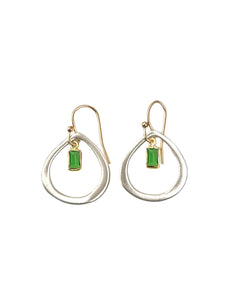 Drop with Green Hydro Quartz Earrings