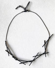 Load image into Gallery viewer, Sixes &amp; Sevens Matte Black Necklace