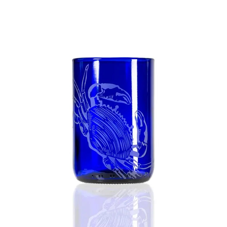 Tumbler, Upcycled Crab Blue