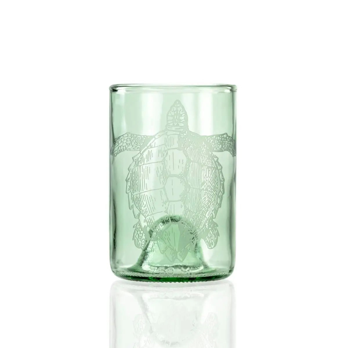 Upcycled Tina Turtle 12oz Green Repurposed Tumbler