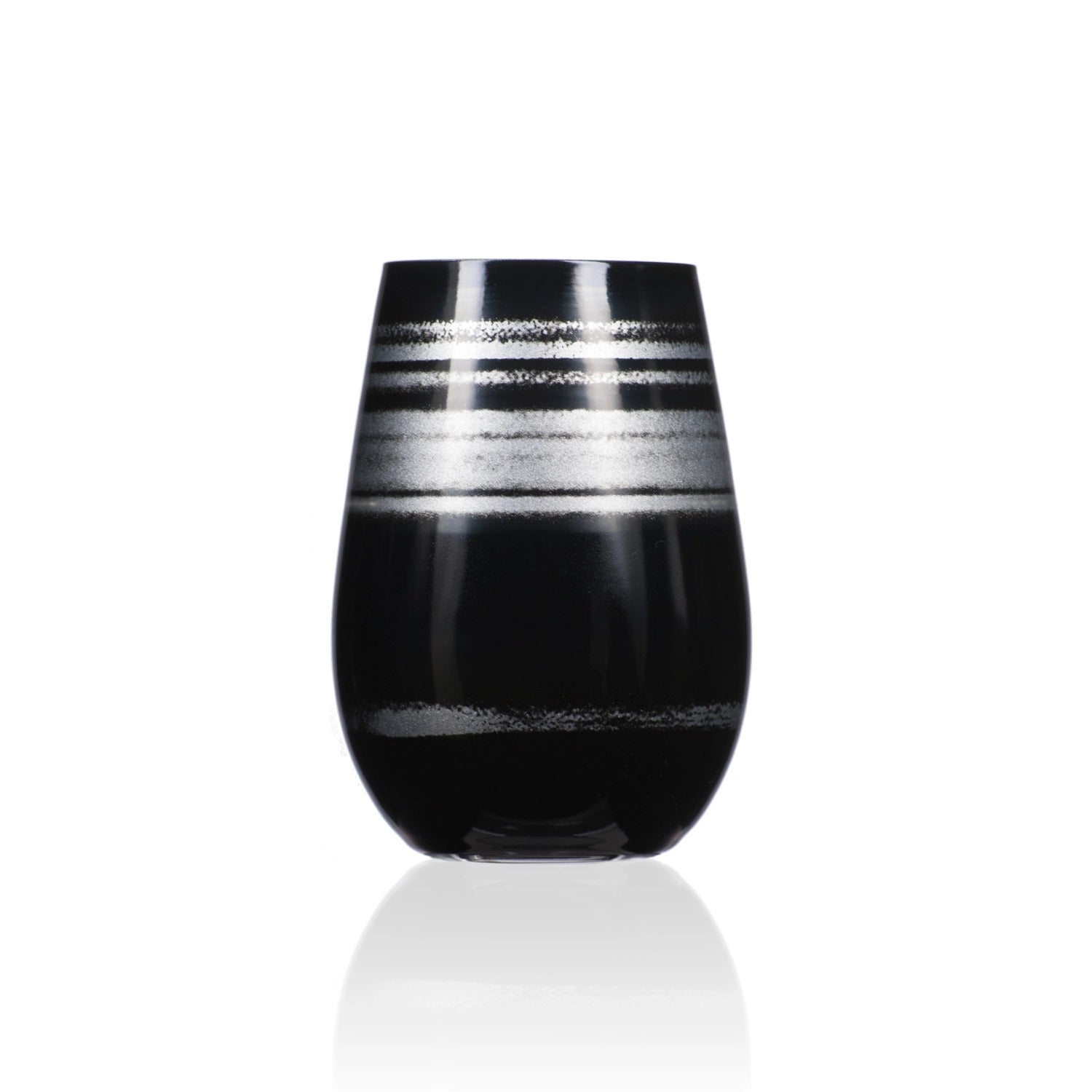 Cosmo Black And Silver Tumbler
