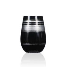 Load image into Gallery viewer, Cosmo Black And Silver Tumbler