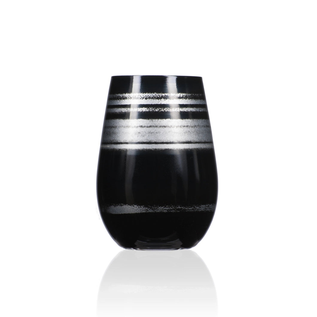 Cosmo Black And Silver Tumbler