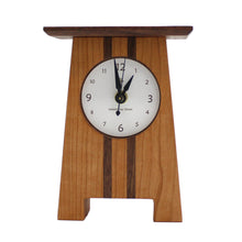 Load image into Gallery viewer, Cherry and Walnut Craftman Clock
