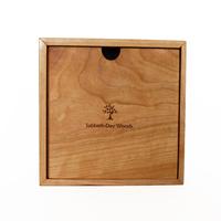 Cherry and Copper Clock With Black Distressed Face
