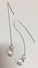 Load image into Gallery viewer, Earrings Sterling Threader with Crystal
