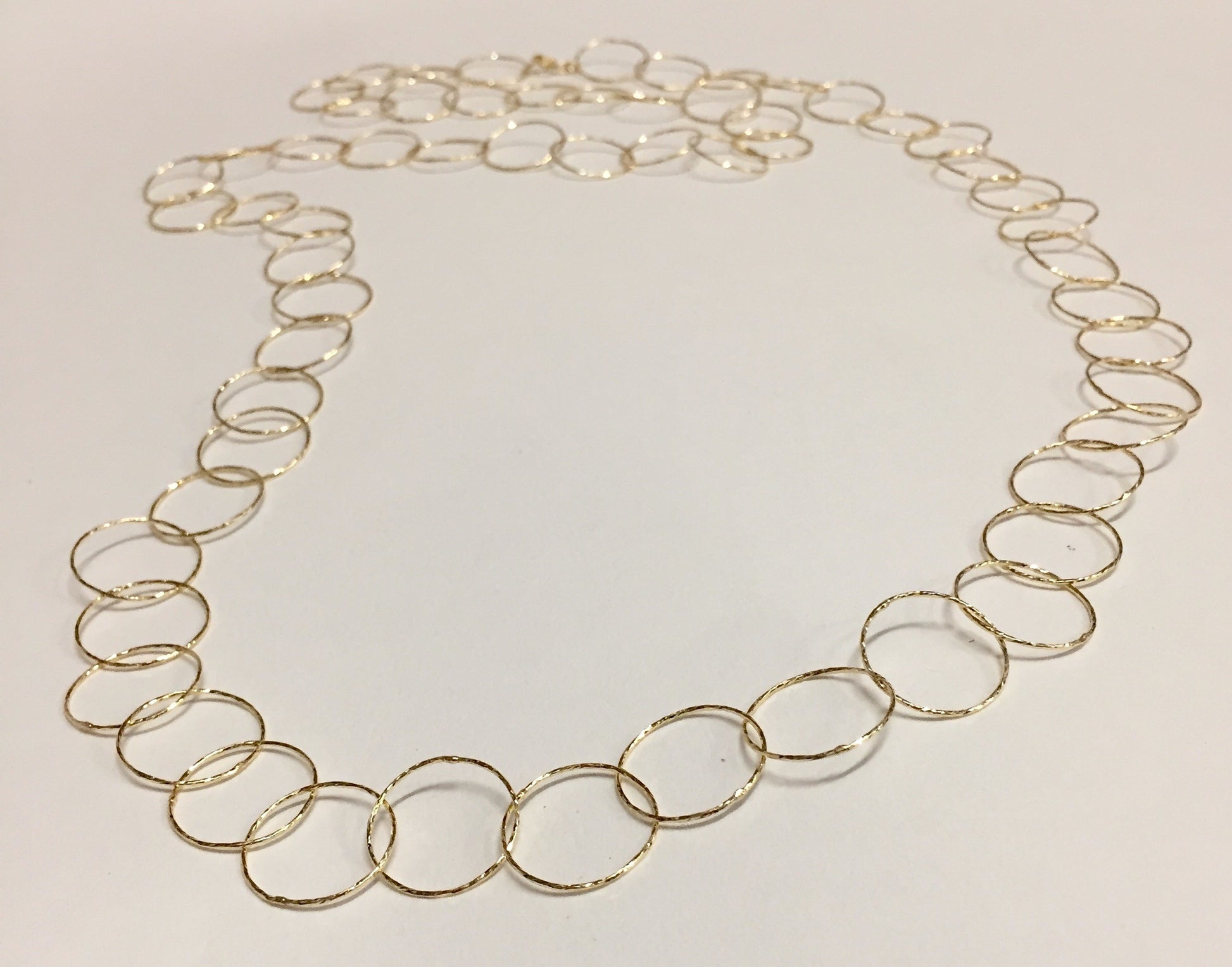 Necklace Circle Diamond Cut