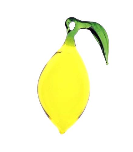 Glass Lemon Ornament