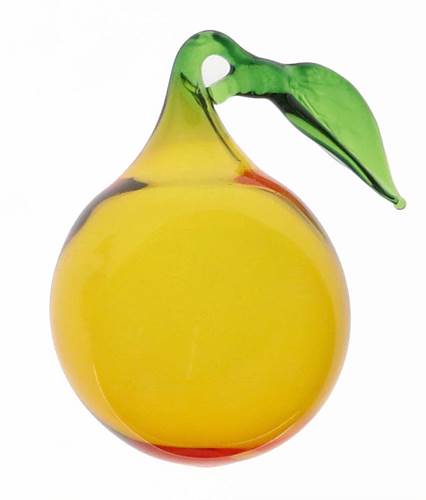 Glass Orange Ornament
