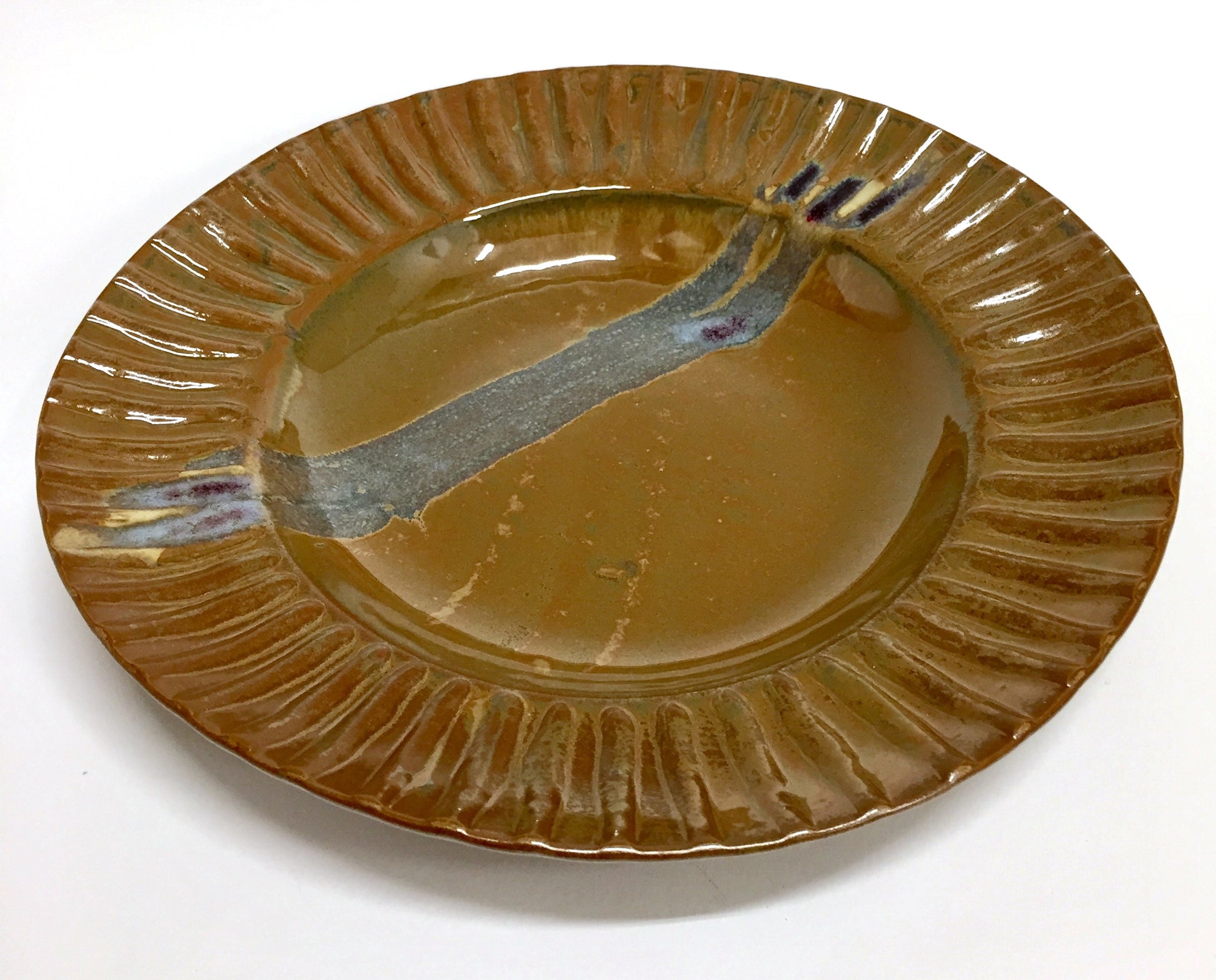 Textured Soup/Salad Bowl Antique Iron Glaze