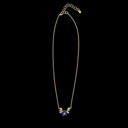 Blue Violet Pendant Single Flower