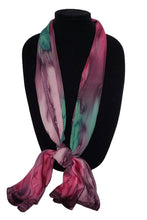 Load image into Gallery viewer, Wine and Roses Silk Scarf