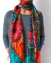 Load image into Gallery viewer, Silk Floral Still Life Scarf