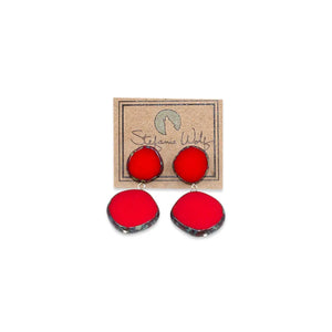 Color Pop, Circle Duo on Post Red