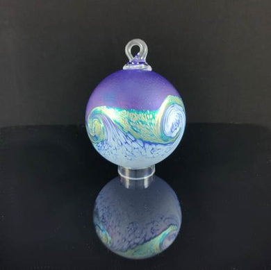 Glass Storm Ornament in Northern Lights