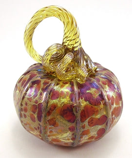Small Glass Pumpkin in Harvest