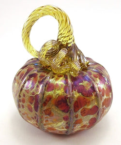 Small Glass Pumpkin in Harvest