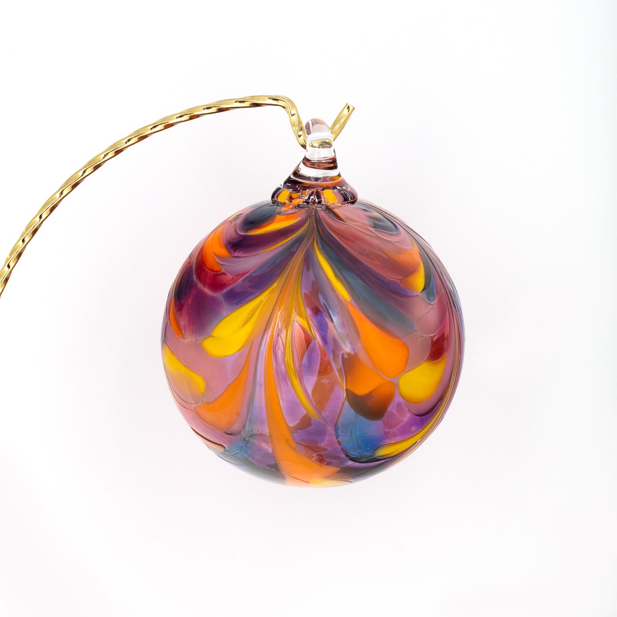 Maui Sunset Feathered Ornament
