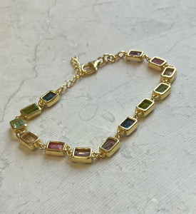 Bracelet Wrapped in Multi Stones