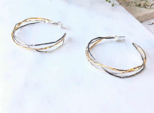 Triple Wire Hoop