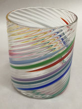 Load image into Gallery viewer, Tumbler, Ribbed Multi Color Glass