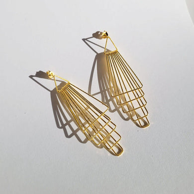 Reflection Earrings Gold Vermeil