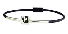 Load image into Gallery viewer, Black Half Heart Bracelet