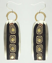 Load image into Gallery viewer, Brass and Nickel Silver Tapestry Earrings