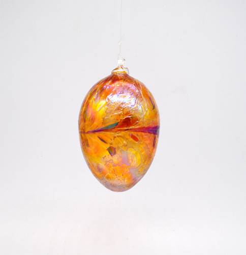 Iridescent Glass Egg Gold