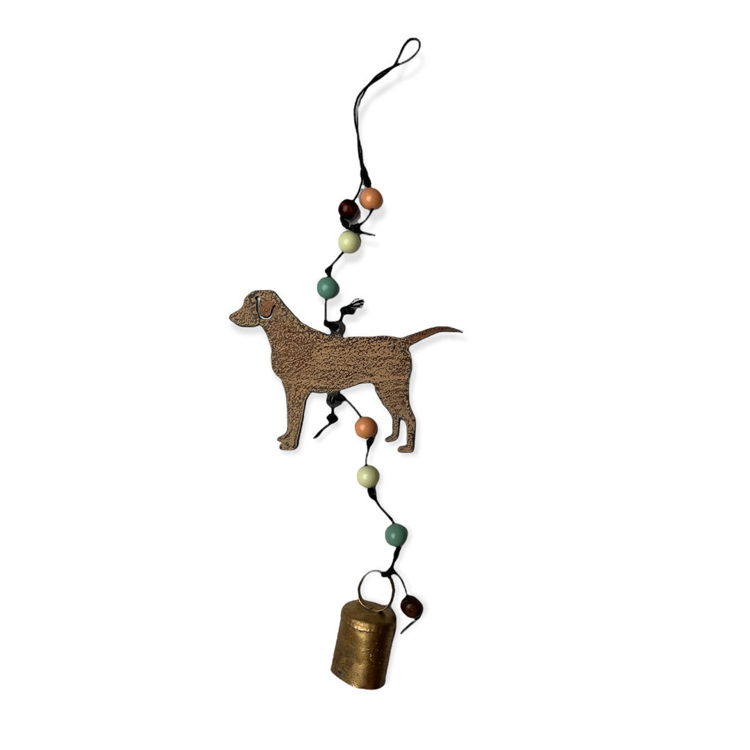 Lab Dog Wind Chime Mobiles Beads Garden