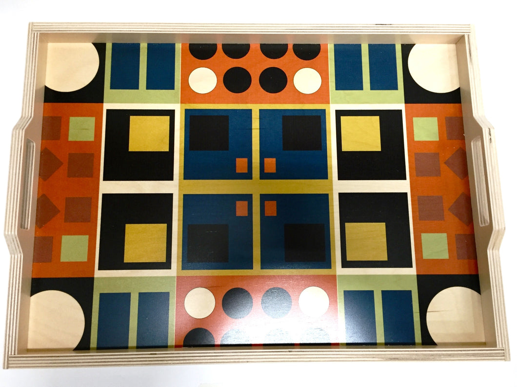 Serving Tray, Alexander in Teal