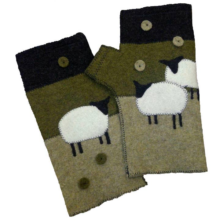 Fingerless, Sheep Green