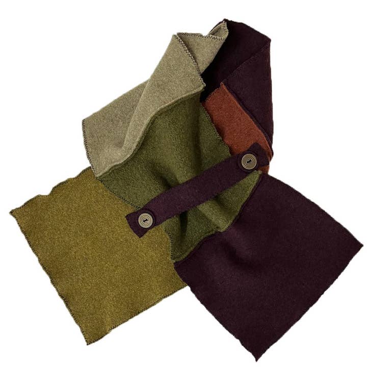 Scarf, Earth Block Wrap/scarf