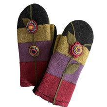 Load image into Gallery viewer, Mittens, BLK Flower