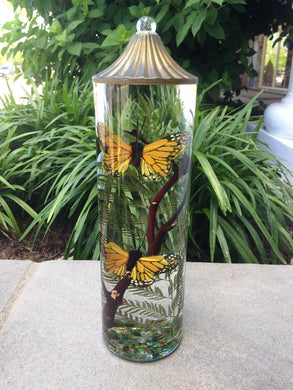 Monarch Butterfly Cylnder Oil Candle