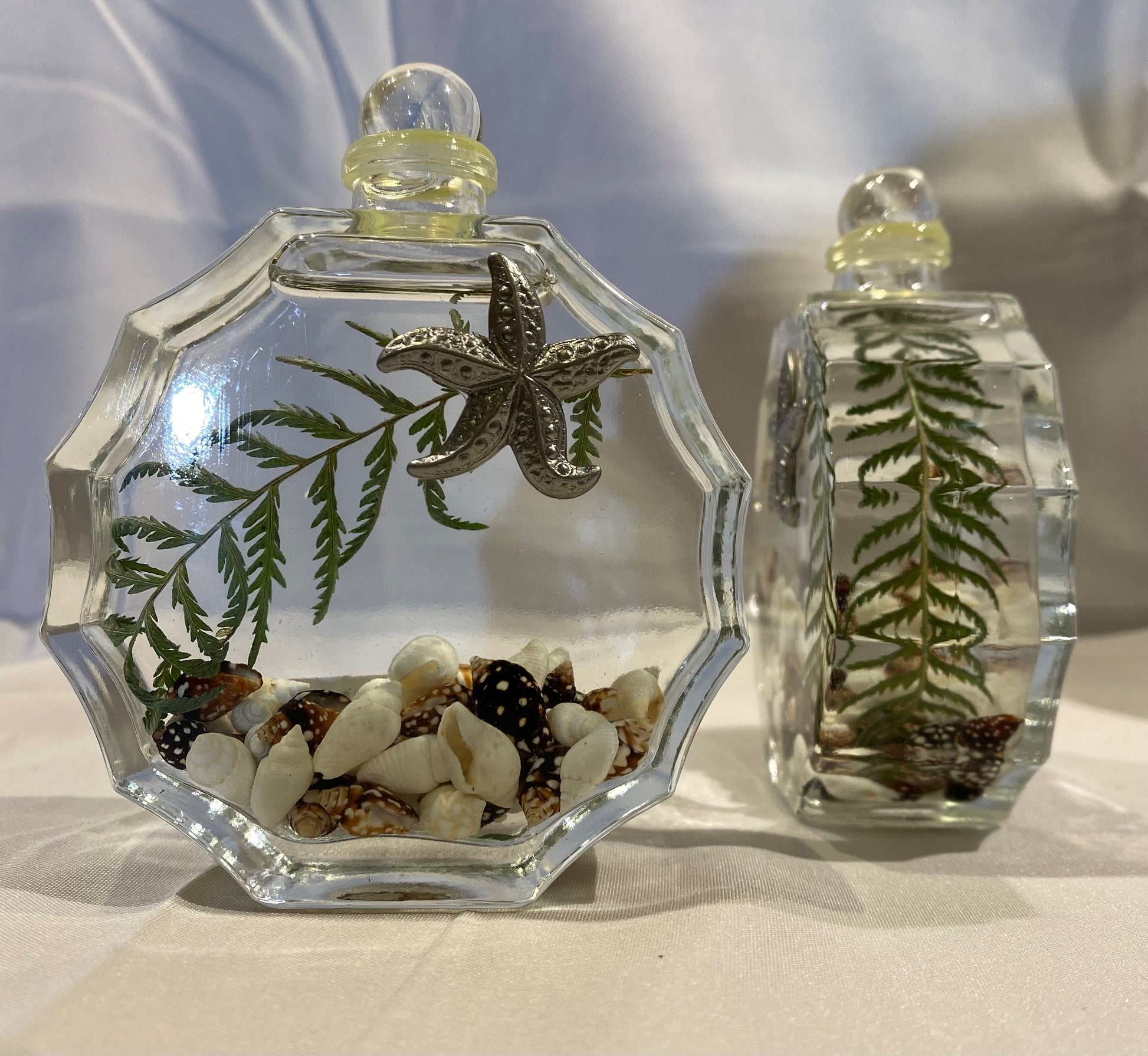 Sunburst Glass Seashell Oil Candle