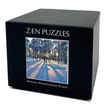 Load image into Gallery viewer, Sunrise in Winter Forest Large