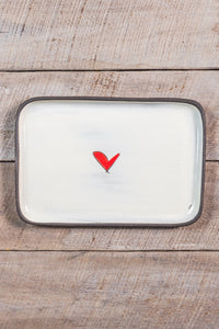 "Love" Rectangular Plate