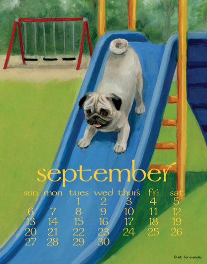 2026 Dog Days Poster Calendar 11 X 14