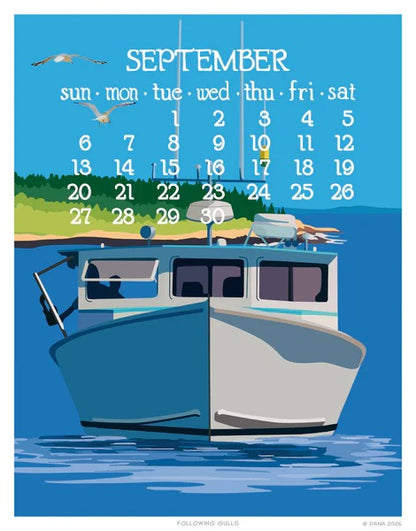 2026 Abacus Calendar 5 X 7 Flip